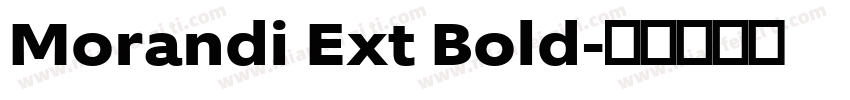 Morandi Ext Bold字体转换